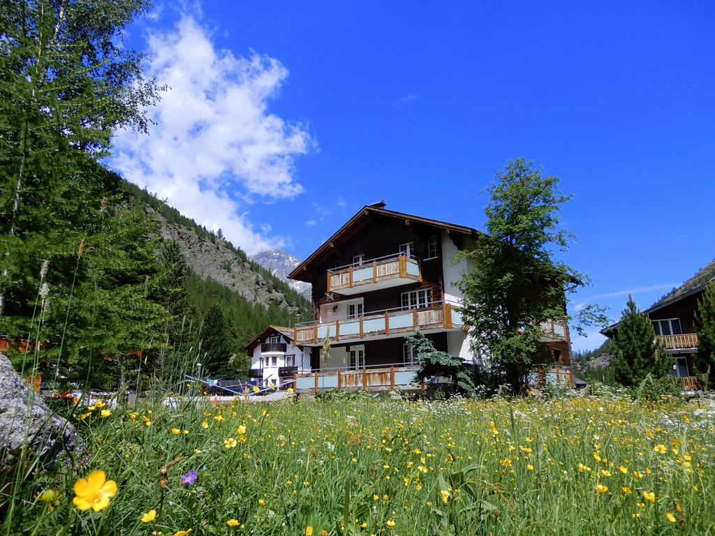 サース・アルマゲルHaus Alpenperleアパートメント エクステリア 写真